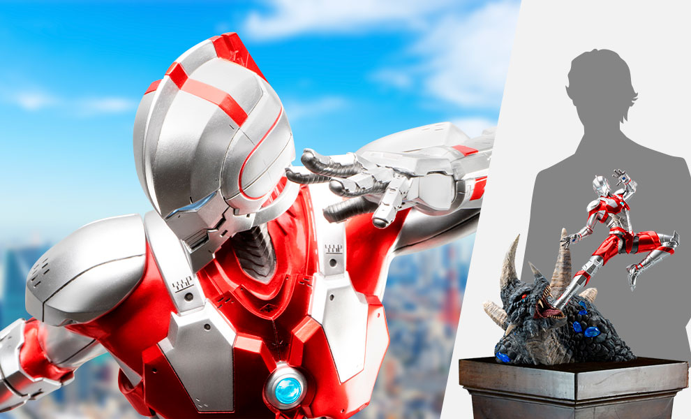 Ultraman vs Black King Statue