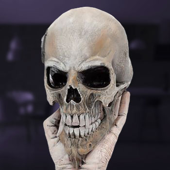 Sad But True Skull Figurine