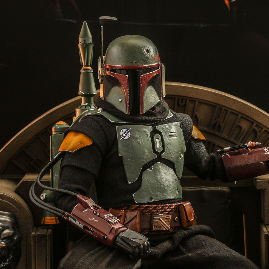 Boba Fett (Repaint Armor) and Throne Sixth Scale Figure Set