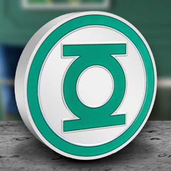 Green Lantern Logo 1oz Silver Coin Silver Collectible