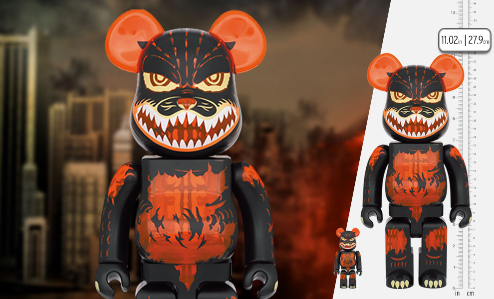 Be@rbrick Godzilla (Meltdown: Clear Orange Version) 100% and 400%  Collectible Set | Sideshow Collectibles