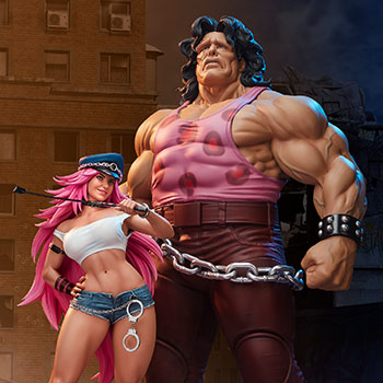 Mad Gear Exclusive Hugo and Poison Set Statue
