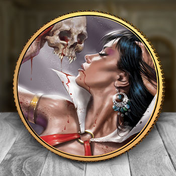 Vampirella (Lucio Parrillo) Gold Coin Gold Collectible