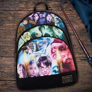 Harry Potter Trilogy Triple Pocket Mini Backpack Apparel