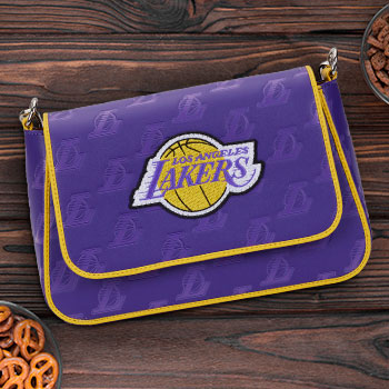 Lakers Debossed Logo Cross Body Bag Apparel