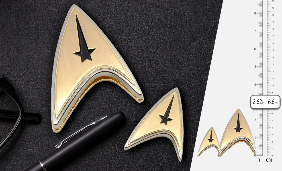 Star Trek Original Series White Command Logo Metal Enamel Pin 