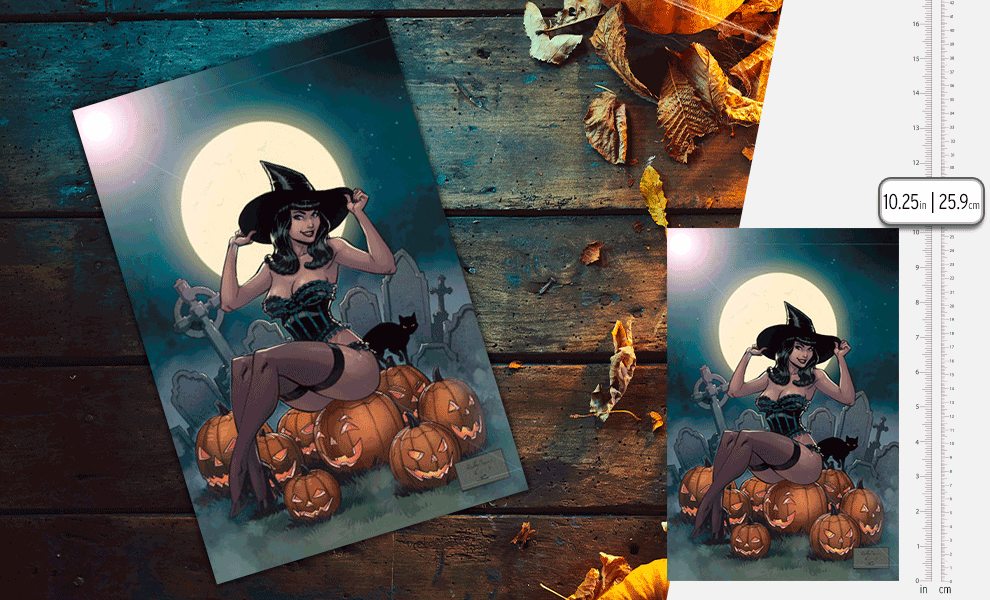 Bettie Page Halloween Special One-Shot #1 Metal Cover Book
