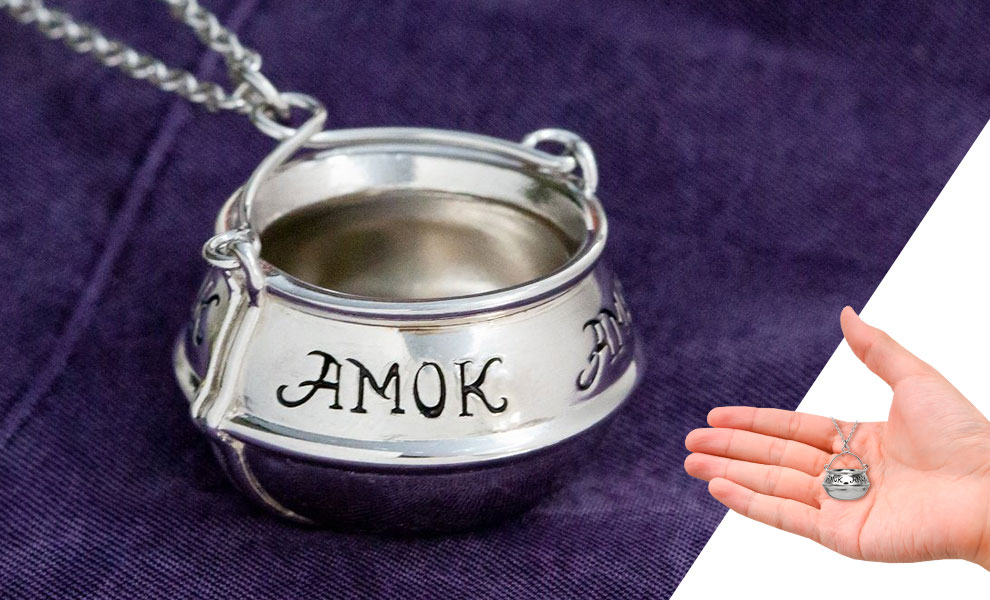 Hocus Pocus Amok Cauldron Necklace Jewelry