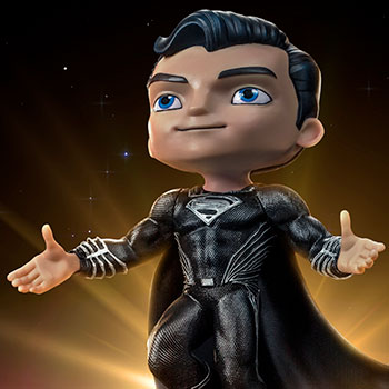 Superman Black Suit Mini Co. Collectible Figure