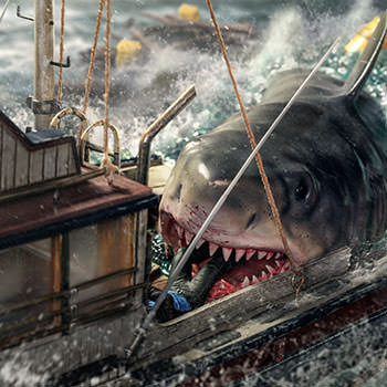 Jaws Attack Statue