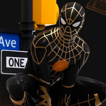 Spider-Man (Black & Gold Suit) D-Stage Statue