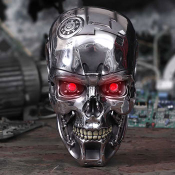 T-800 Terminator Head Plaque Statue