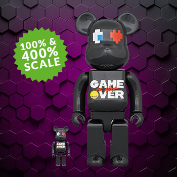 Be@rbrick Pac-Man x Grafflex 100% and 