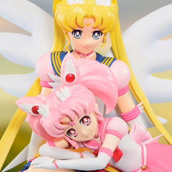 Eternal Sailor Moon and Eternal Sailor Chibi Moon Figure