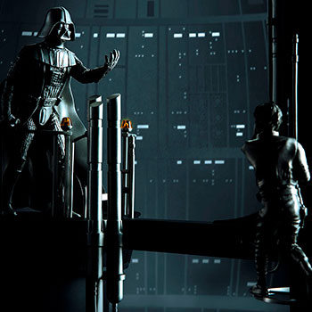 Luke vs Darth Vader Diorama