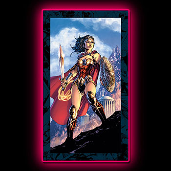 Wonder Woman LED Mini-Poster Light Wall Light