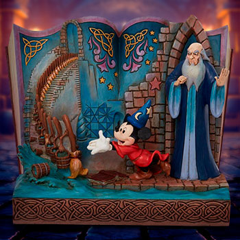 Sorcerer Mickey Story Book Figurine