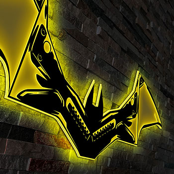 The Batman Vengeance Batwing Wall Light