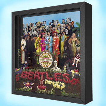 The Beatles Sgt. Pepper Shadow box art