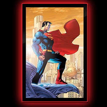 Superman #204 LED Jim Lee Cover Variant (Large Wall Light