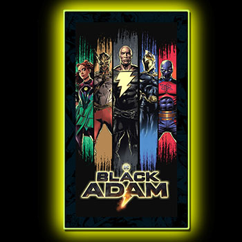 Black Adam Group (1) LED Mini-Poster Light Wall Light