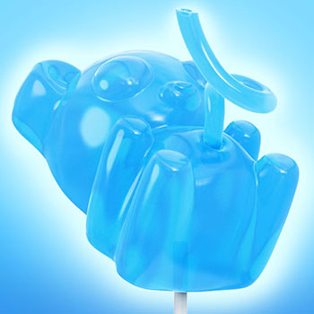 Immaculate Confection: Gummi Fetus (Blue Raspberry Edition) Polystone Statue