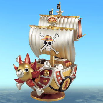 Thousand Sunny (One Piece Mega WCF Special Gold Color) Collectible Figure