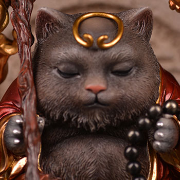 Tieguai Li Cat Statue