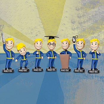 Vault Boy 111 Bobbleheads 7 Pack Collectible Set