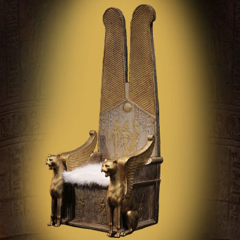 Egyptian Throne (Golden) Sixth Scale Figure Accessory