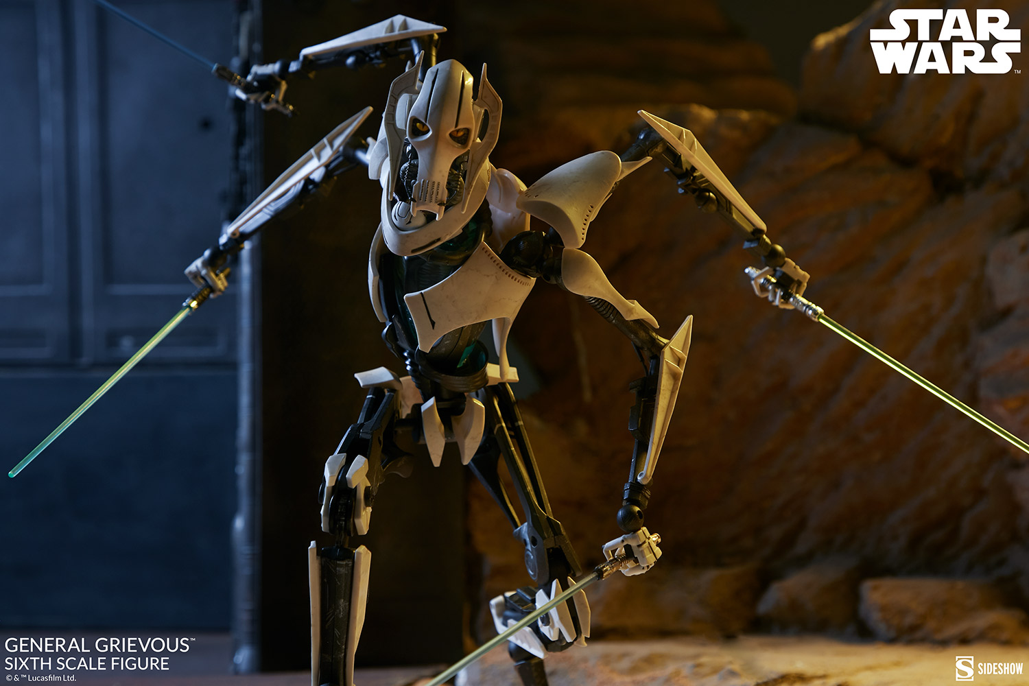 Star Wars: Episode III – Revenge of the Sith : General Grievous Sixth Scale Figure General-grievous_star-wars_gallery_6091e72dda24c