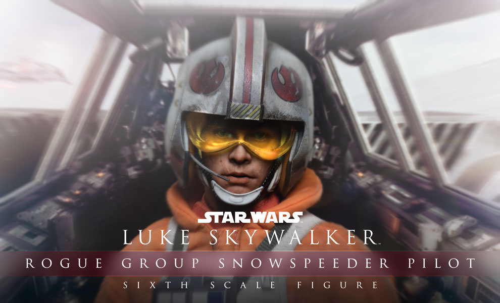 Gallery Feature Image of Luke Skywalker Rogue Group Snowspeeder Pilot Sixth Scale Figure - Click to open image gallery