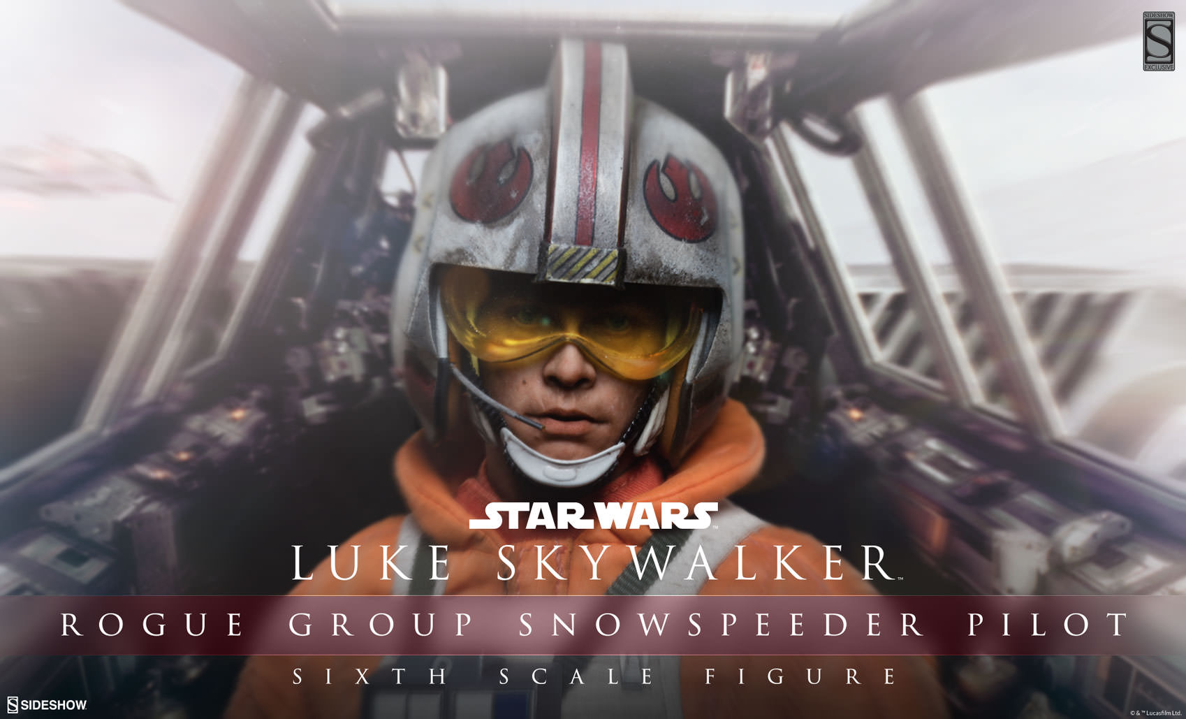 Luke Skywalker Rogue Group Snowspeeder Pilot Exclusive Edition - Prototype Shown