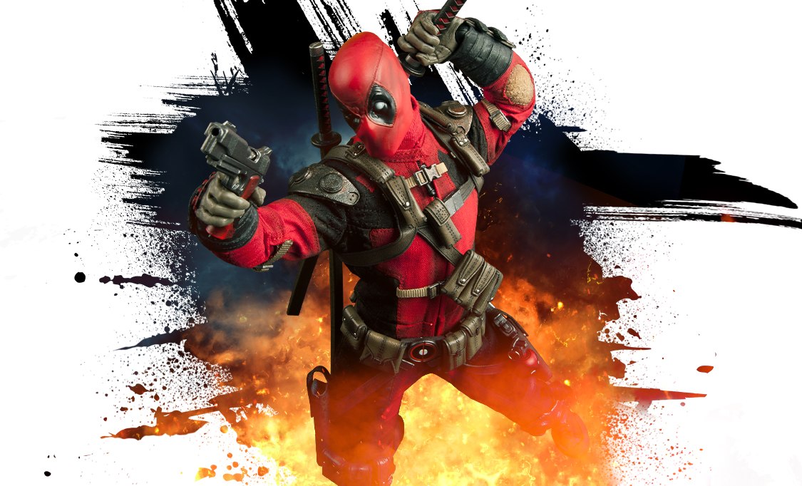 Gallery Feature Image of Deadpool Sixth Scale Figure - Click to open image gallery