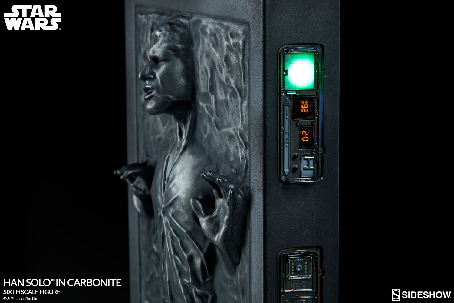 sideshow collectibles han solo carbonite
