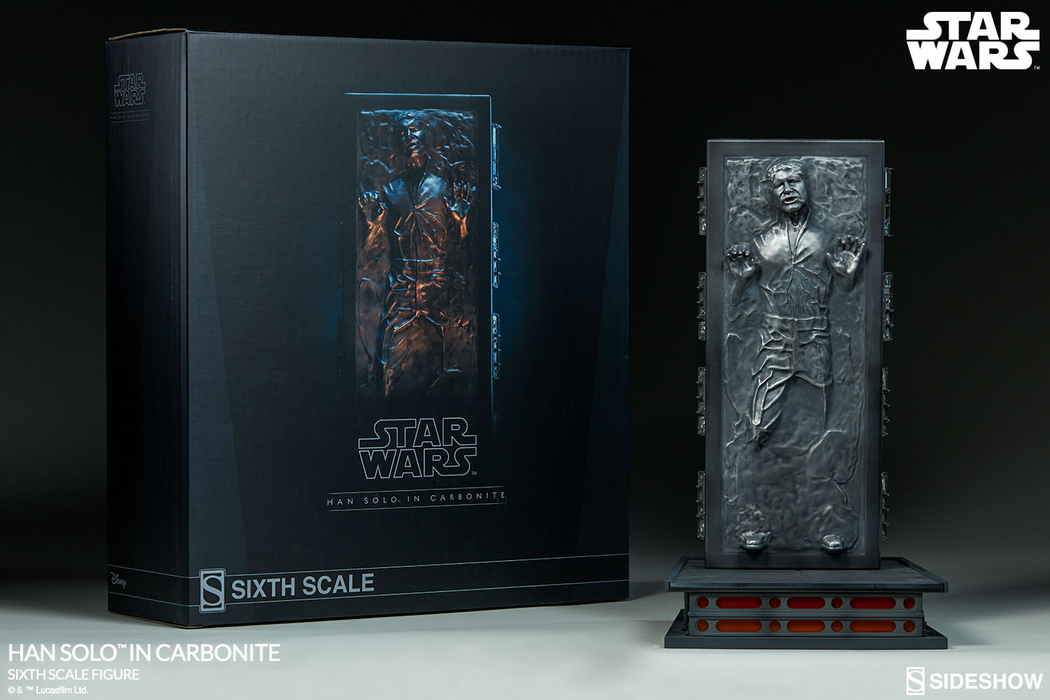 han solo carbonite statue