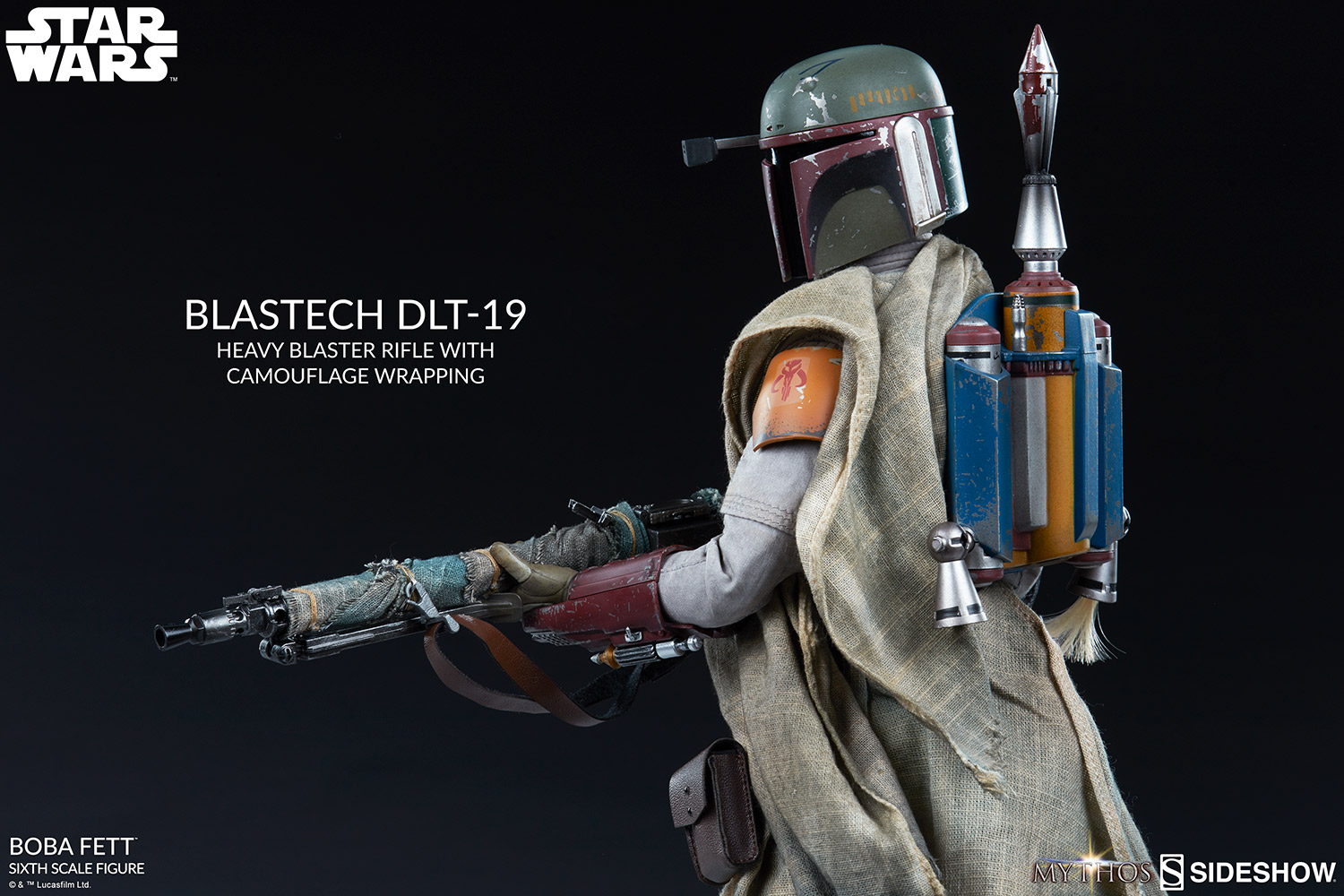 Sideshow Star Wars Mythos Collection Boba Fett 1/6 Scale 12" Figure In Stock 