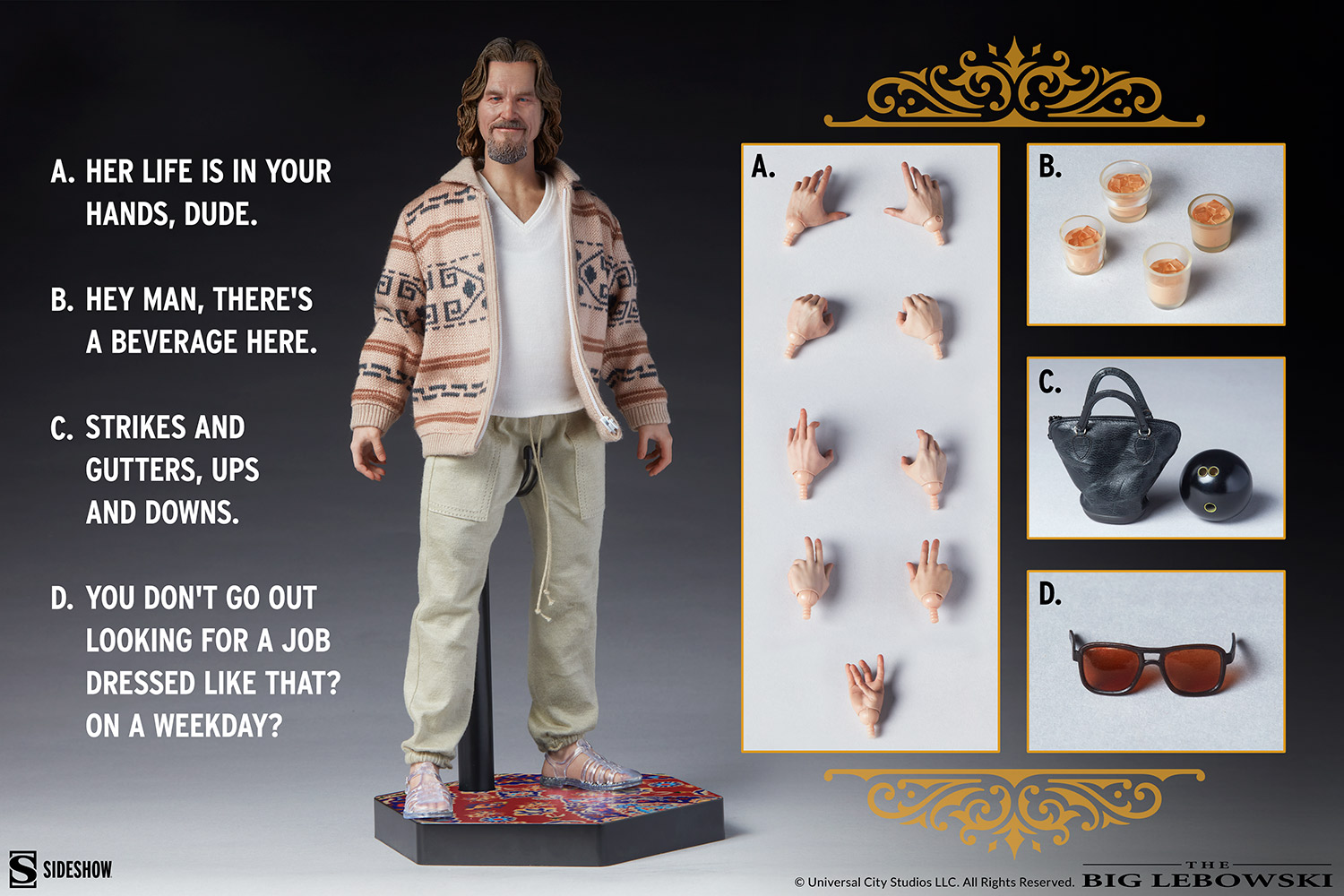 The Big Lebowski : The Dude Sixth Scale Figure The-dude_the-big-lebowski_gallery_60e633430a53f