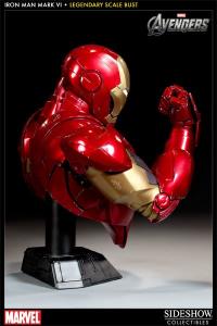 Gallery Image of Iron Man - Mark VI Legendary Scale™ Bust