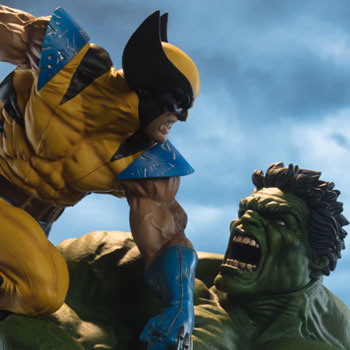Hulk and Wolverine Marvel Maquette