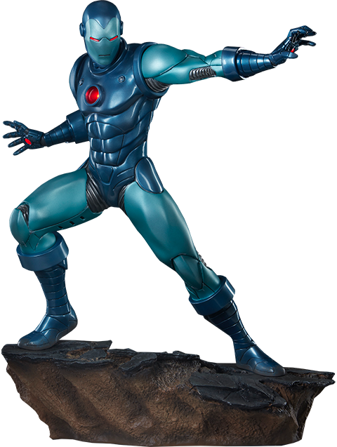 iron man suit statue