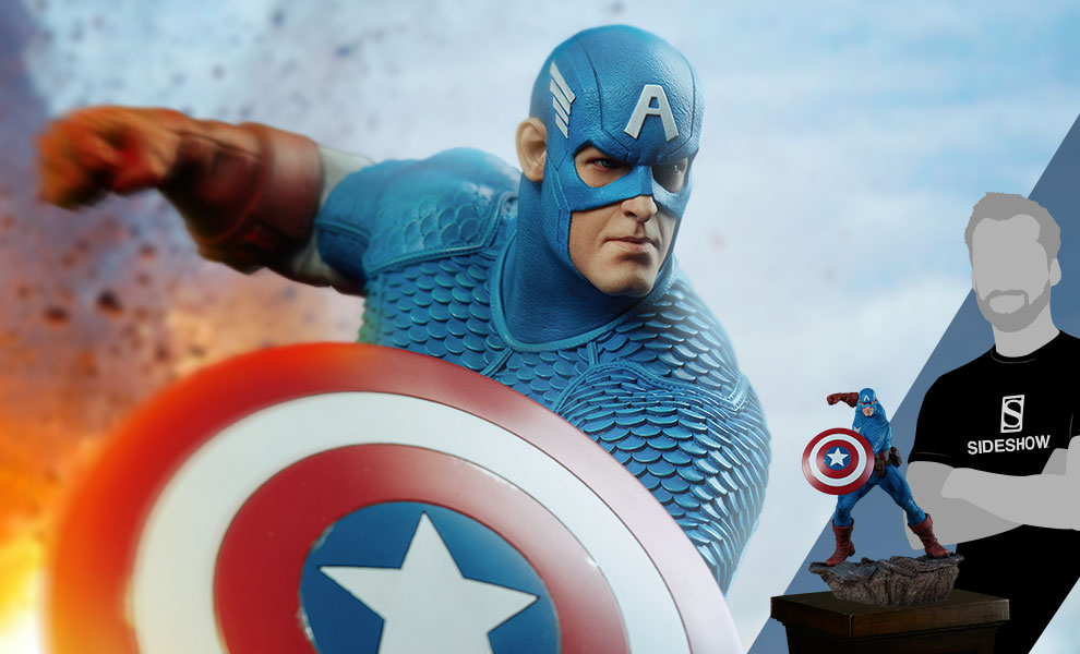 Gallery Feature Image of Captain America Statue - Click to open image gallery