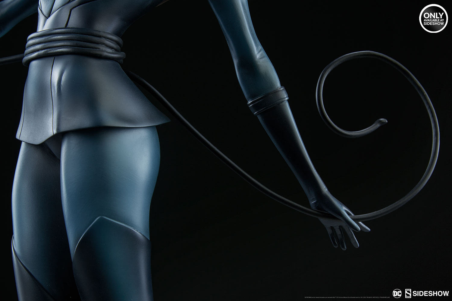 catwoman black and white statue