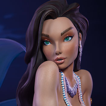 J Scott Campbell The Little Mermaid Statue | Sideshow
