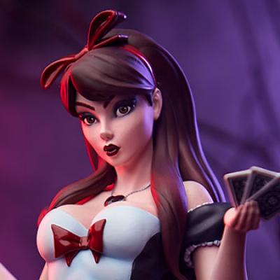 Out of the Box Alice in Wonderland Game of Hearts Statue