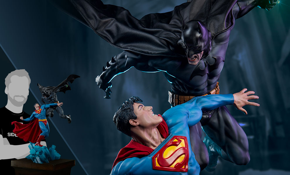 DC Comics Batman vs Superman Diorama by 86 Hero | Sideshow Collectibles
