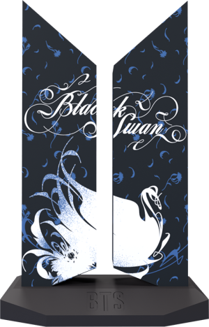 Premium BTS Logo: Black Swan Edition Collectible Logo