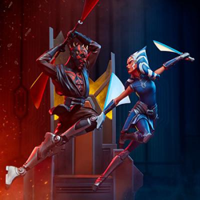 Unboxing Ahsoka Tano vs Darth Maul Diorama