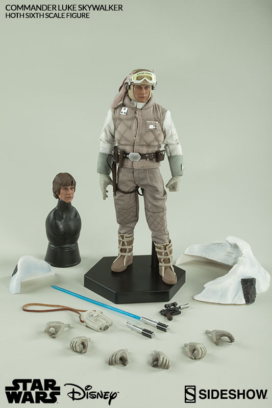 Stand from Commander Luke Skywalker Hoth Figure Sideshow 1/6 Scale Snow Base 