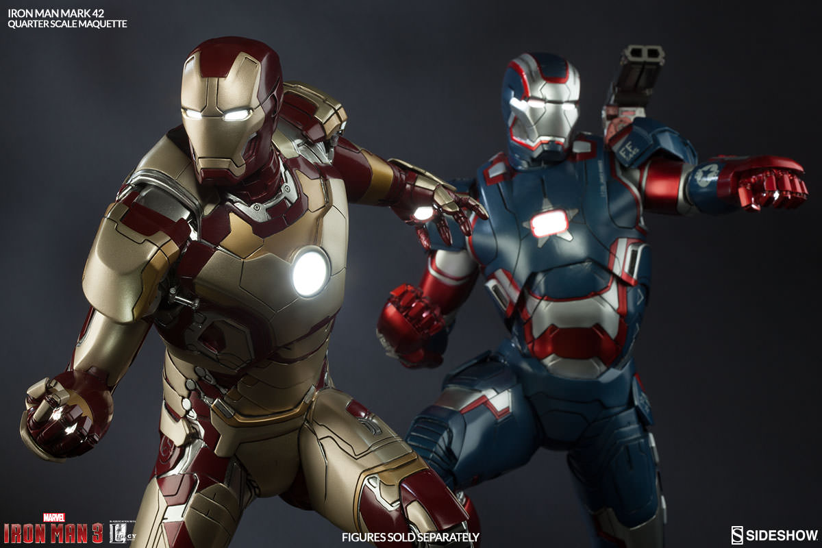 Marvel Iron Man Mark 42 Quarter Scale Maquette By Sideshow C Sideshow Collectibles